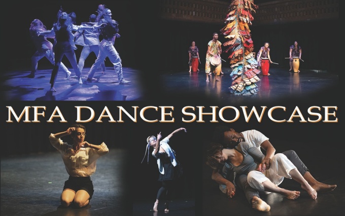 multiple images of student dancers performing. 