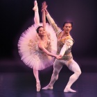 ballet dancers on stage. 