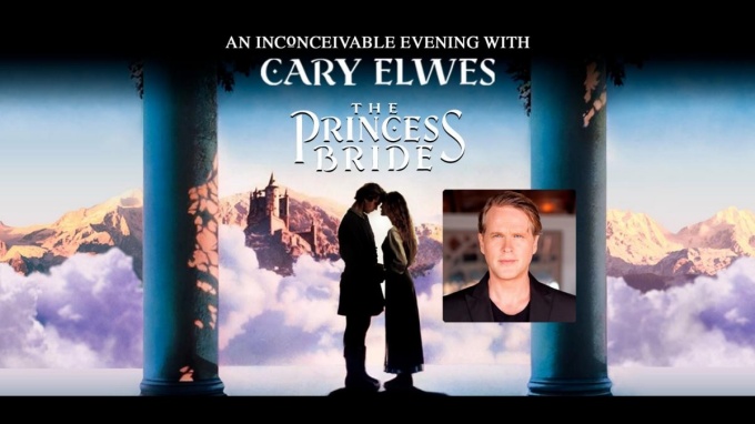 screenshot of prince bride with a headshot of Cary Elwes. 