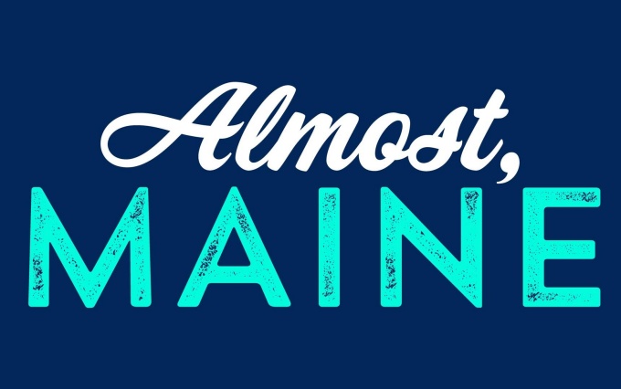 almost, maine written in two different fonts. 